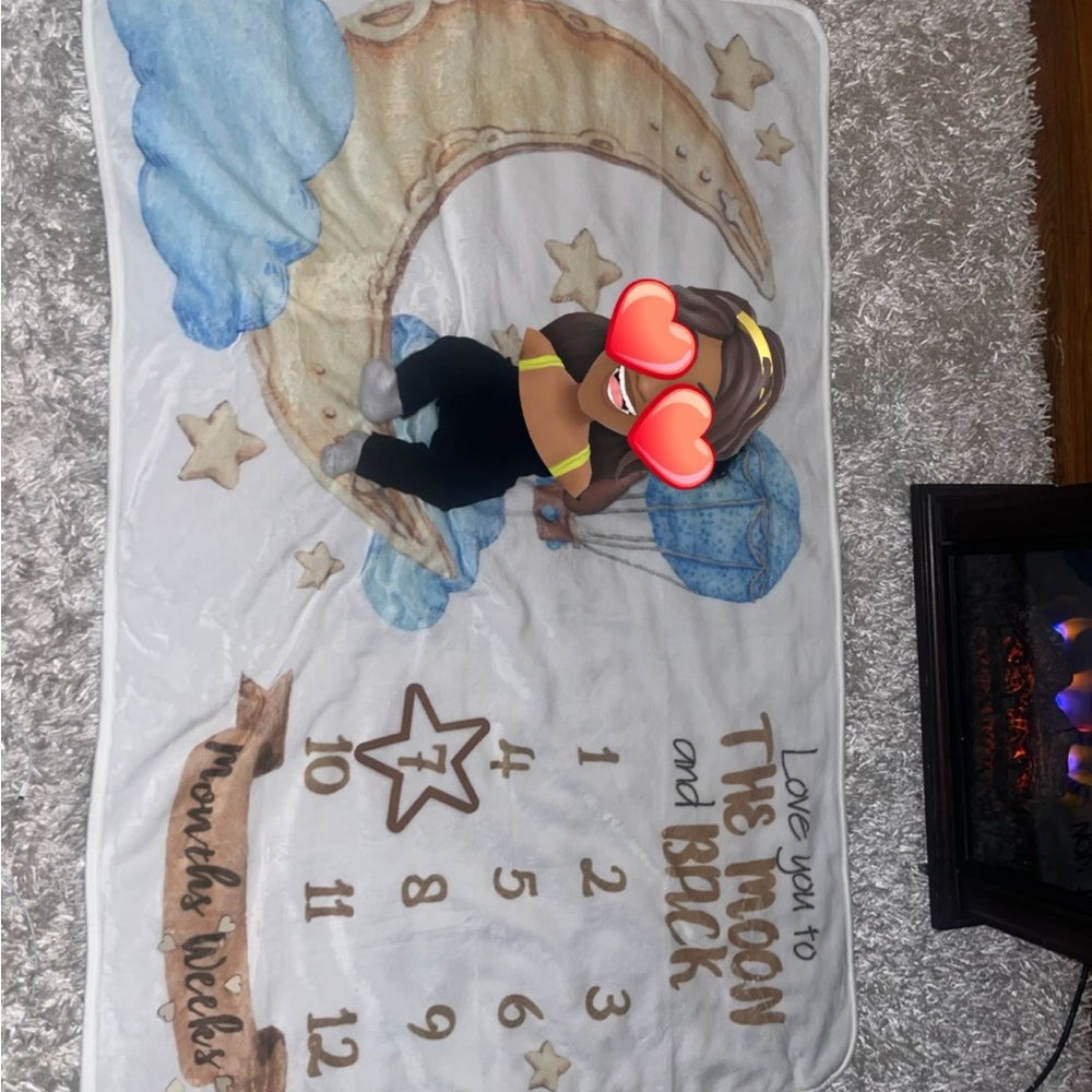 Baby milestone blanket